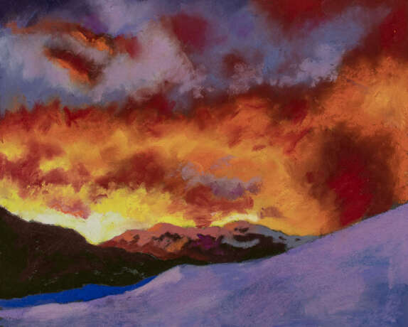 Snowy Sunset