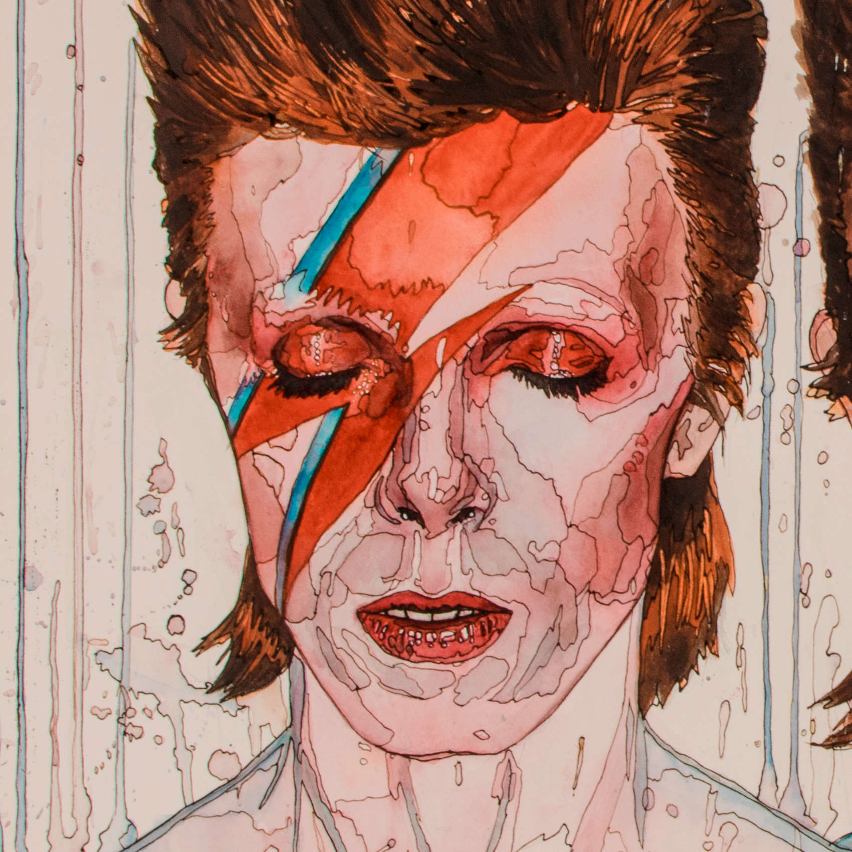Left face detail